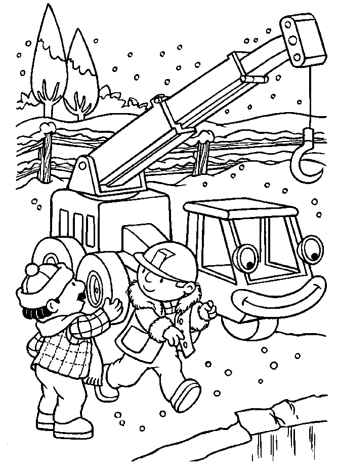 Plansa de colorat cu Bob Constructorul 6 56